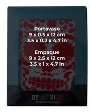 Load image into Gallery viewer, Set of 4 Silicone Coasters – Mexican Skull Art – Día de Muertos Inspired – Imported from Mexico