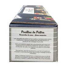 Load image into Gallery viewer, Set of 4 Mexican Skull Pewter Espresso Mugs – Día de Muertos