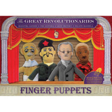Load image into Gallery viewer, Revolutionaries Finger Puppet & Magnet Set – Mandela, Gandhi, Che, Trotsky | 4-Piece Set