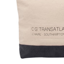 Load image into Gallery viewer, ‘TRANSATLANTIC’ Canvas Handbag – Nautical-Inspired Everyday Tote (38x47 cm)