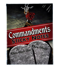 Load image into Gallery viewer, Commandments Sticky Notes – “Thou Shalt” & “Thou Shalt Not” Marble Tablet Booklet