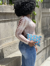 Load image into Gallery viewer, David Bowie Print Zipper Bag – Colourful Space Design – Makeup or Toiletry Pouch