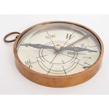 Load image into Gallery viewer, Beautifully Crafted Brass Pocket Compass – Travel Gift Idea 8cm