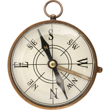 Load image into Gallery viewer, Beautifully Crafted Brass Pocket Compass – Travel Gift Idea 8cm