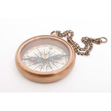 Load image into Gallery viewer, Brass Compass with Aged Look Finish – Vintage Style Travel Gift Ø 5.5 cm