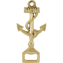 Load image into Gallery viewer, Anchor Design Metal Bottle Opener – Quirky Nautical Gift – Golden Finish