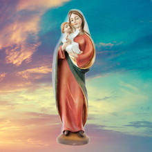 Load image into Gallery viewer, Statue of Our Mother Mary Holding Baby Jesus – 20 cm | Handpainted Resin Figurine