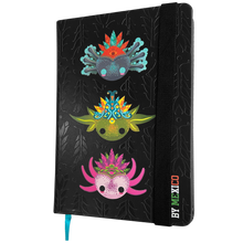 Load image into Gallery viewer, Mexican Axolotls Notebook – Imported from Mexico – 21 x 14 cm