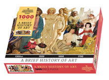 Load image into Gallery viewer, A Brief History of Art 1000 Piece Jigsaw Puzzle – Cultural Timeline 30 x 90 cm