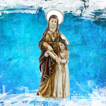 Load image into Gallery viewer, Figurine of Saint Anne with the Blessed Virgin Mary – 12 cm | Handpainted Resin Statue
