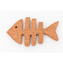 Load image into Gallery viewer, Eco-Friendly Fish Bone-Shaped Cork Table Mats or Trivets – Set of 2 – Natural Sustainable Décor