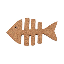 Load image into Gallery viewer, Eco-Friendly Fish Bone-Shaped Cork Table Mats or Trivets – Set of 2 – Natural Sustainable Décor