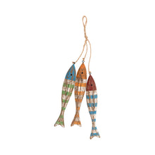 Load image into Gallery viewer, Handcrafted Mango Wood Fish Ornament – Coastal Seaside Home Décor – 20cm