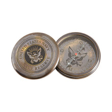 Load image into Gallery viewer, United States Navy Reserve Brass Compass | 7.5 cm Vintage Replica