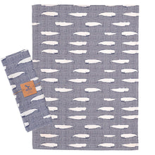 Load image into Gallery viewer, Set of 6 Grey Whale Cotton Kitchen Cloths – 100% Cotton Tea Towels 50 x 70 cm