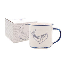 Load image into Gallery viewer, Set of 3 Whale Ceramic Coffee Mugs – Sea Style Dishwasher Safe Cups 8 cm