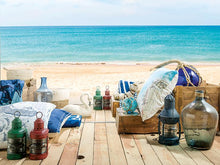 Load image into Gallery viewer, Set of 3 Nautical Fisherman's Navigation Lamps – Green & Red – UK Plug – 24cm Maritime Decor