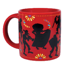 Load image into Gallery viewer, Day of the Dead Transforming Mug – Heat Reveal Día de los Muertos Ceramic Cup 350ml