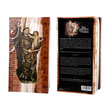 Load image into Gallery viewer, Golden Saint Anthony with Baby Jesus Figurine – 20cm | Hand-Painted Resin Catholic Statue for Home Decor