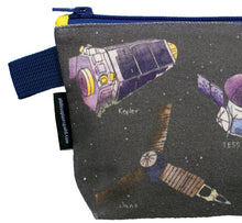 Load image into Gallery viewer, “Shoot for the Stars” Zipper Pouch – Everyday Bag with 2" Gusset 5"x9"