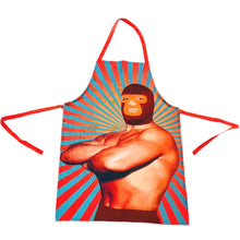 Load image into Gallery viewer, Mexican Wrestling Lucha Libre Colourful Apron – Wajiro Dream MexiPop Art Design