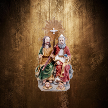 Load image into Gallery viewer, Holy Trinity Figurine – Handpainted Resin Statue – Christian Home Decoration (14cm)