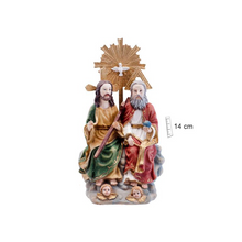 Load image into Gallery viewer, Holy Trinity Figurine – Handpainted Resin Statue – Christian Home Decoration (14cm)