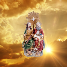 Load image into Gallery viewer, Holy Trinity Figurine – Handpainted Resin Statue – Christian Home Decoration (14cm)