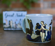 Load image into Gallery viewer, Set of 4 Great Nudes Disappearing Coffee Mugs – Art Revealing Heat Cups 14 oz