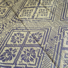 Load image into Gallery viewer, Grey & Dark Purple Indian Polycarpet – Reversible Plastic Floor Mat – 185x90cm – Indoor/Outdoor Rug