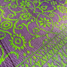 Load image into Gallery viewer, Green & Blue Purple Indian Polycarpet – Reversible Plastic Floor Mat – 185x122cm – Indoor/Outdoor Rug