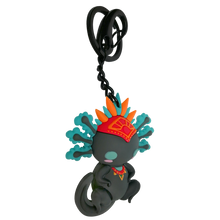 Load image into Gallery viewer, 3D Mexican Axolotl Keyring – Iztli PVC Folk Art 6 cm