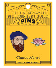 Load image into Gallery viewer, Claude Monet & Water Lilies Enamel Pin Set – Impressionist Art Lapel Pins