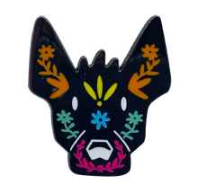 Load image into Gallery viewer, Xolo Mexican Dog Metal Pin Badge – Xoloitzcuintle Folklore Design | Official By Mexico Collectible