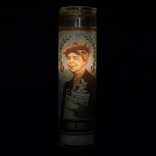 Load image into Gallery viewer, Eleanor Roosevelt Secular Saints Glass Candle – Inspirational Votive