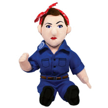 Load image into Gallery viewer, Rosie the Riveter Little Thinker Doll – Poseable 11" Inspirational Plush
