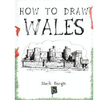 Load image into Gallery viewer, Set of 5 "How to Draw Wales" Colouring Books by Mark Bergin (Paperback)