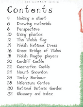 Load image into Gallery viewer, Set of 5 "How to Draw Wales" Colouring Books by Mark Bergin (Paperback)