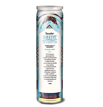 Load image into Gallery viewer, Secular Saints Socrates Devotional Candle – Patron Saint of Arguments 8.5" Glass