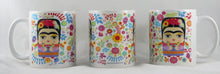Load image into Gallery viewer, Frida Kahlo Mug & Mini Plush Gift Set – Floral Design – Made in Spain
