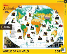 Load image into Gallery viewer, New York Puzzle Company – 300-Piece National Geographic Jigsaw – World of Animals