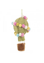 Load image into Gallery viewer, Set of 3 Balloon Fiesta Hanging Decorations – Fair Trade Needle Felted Ornaments