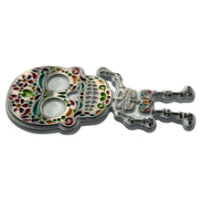 Load image into Gallery viewer, Mexican Skeleton Metal Pin Badge – Day of the Dead Calavera Design | Imported Collectible