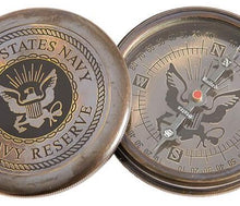 Load image into Gallery viewer, United States Navy Reserve Brass Compass | 7.5 cm Vintage Replica