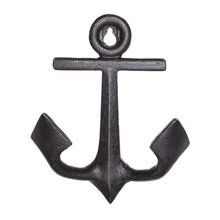 Load image into Gallery viewer, Black Anchor Coat Hook