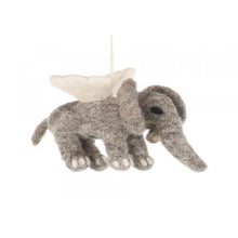 Load image into Gallery viewer, Set of 2 Flying Elephants Hanging Decoration – Fair Trade Felt Ornament