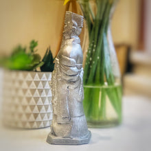 Load image into Gallery viewer, Emperor Terracotta Warrior Figurine – Xi’an Silver Finish – 22cm Clay Sculpture