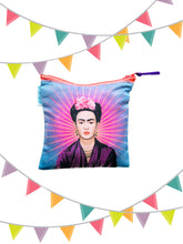 Load image into Gallery viewer, Mexican Frida Coin Purse – Handmade in Mexico – Wajiro Dream MexiPop Art