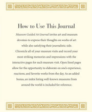 Load image into Gallery viewer, Set of 4 Museum Guided Art Journals – Chronicle Your Museum Adventures