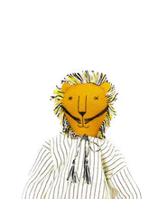 Load image into Gallery viewer, Kom the Lion Doll – Handmade Fair Trade Rag Doll – 47cm Eco Fabric Toy